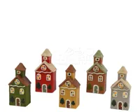 Kersthuisje LED 17,8cm Assorti 1st
