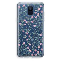 Sierlijke bloemen: Samsung Galaxy A6 (2018) Transparant Hoesje