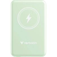 Verbatim Charge n Go Magnetic Wireless Powerbank 5000 mAh Fast Charge, Quick Charge 3.0, USB PD 3.0, Adaptive Fast Charge LiPo USB-C Groen