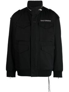 Mastermind Japan veste zippée à logo imprimé - Noir