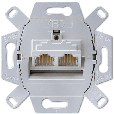 Jung UTP RJ45 inbouw datadoos CAT6 2VUAE8-8 UPOK6 1889942