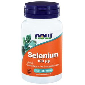 NOW Selenium gistvrij 100 mcg