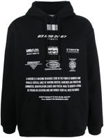 VTMNTS hoodie à imprimé graphique - Noir