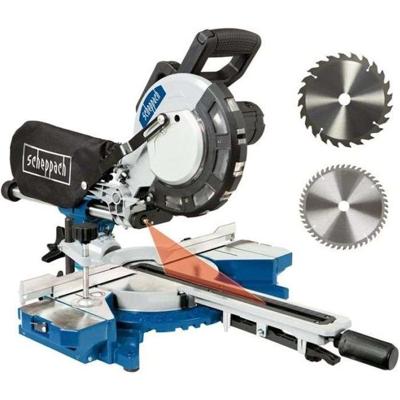 Scheppach 216 mm radiaal tabbladzaag + 2e messen (48 tanden en 60 tanden) - HM216