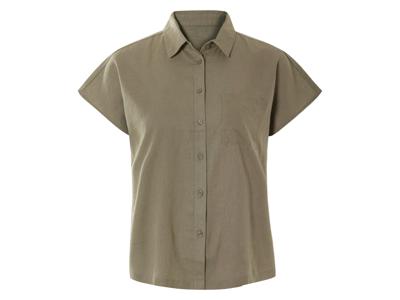 esmara Linnen dames blouse (Olijfgroen, 40)