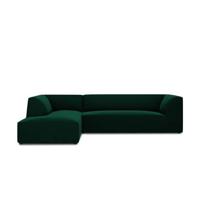 Windsor & Co Sao Hoekbank met Chaise Longue Links - 4-zits - Velvet - Flessengroen