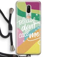 Don't call: OnePlus 6 Transparant Hoesje met koord