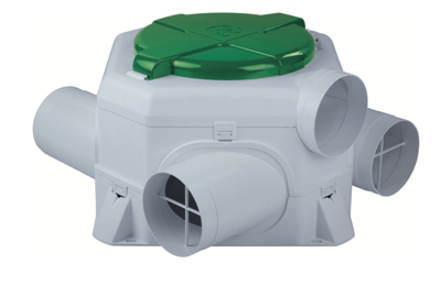 S&P Woonhuisventilator OZEO E ECOWATT DHU RF - met eurostekker en afstandsbediening en vochtsensor