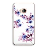 Waterverf bloemen: HTC U Play Transparant Hoesje