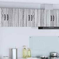 Keukenkast 2 pcs Grijs Sonoma 30 x 31 x 40 cm Bewerkt hout