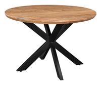 Livingfurn Ronde Eettafel Jesper Mangohout - Bruin