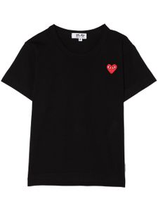 Comme Des Garçons Play Kids t-shirt à cœur appliqué - Noir