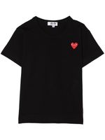 Comme Des Garçons Play Kids t-shirt à cœur appliqué - Noir - thumbnail