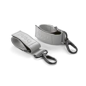 Dusq leren stroller straps - grey