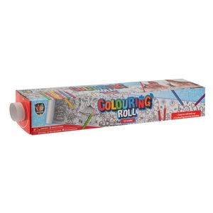 Creative Craft Group Kleurrol met print en 6 kleurpotloden, 250x42cm