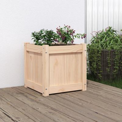 VidaXL Plantenbak 40x40x40 cm massief grenenhout