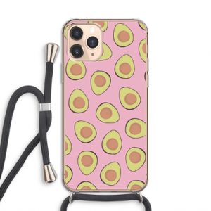 Dancing avocados: iPhone 11 Pro Transparant Hoesje met koord