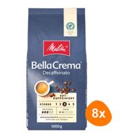 Melitta - BellaCrema Decaffeinato Bonen - 8x 1kg