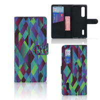 OPPO Find X2 Pro Book Case Abstract Green Blue