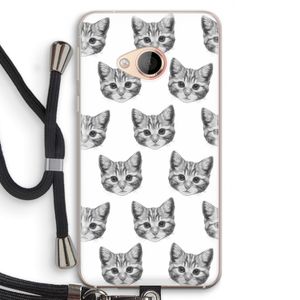 Kitten: HTC U Play Transparant Hoesje met koord