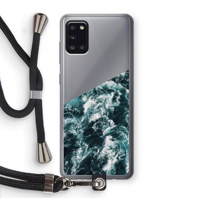 Zee golf: Samsung Galaxy A31 Transparant Hoesje met koord
