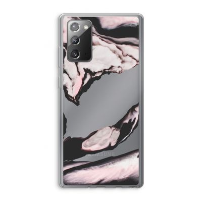 Roze stroom: Samsung Galaxy Note 20 / Note 20 5G Transparant Hoesje