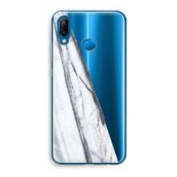 Gestreepte marmer: Huawei P20 Lite Transparant Hoesje