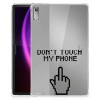 Lenovo Tab P11 Gen 2 Print Case Finger Don't Touch My Phone - thumbnail