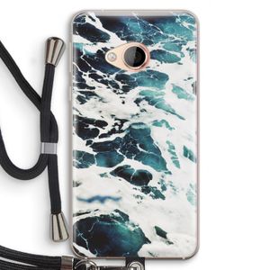 Golven: HTC U Play Transparant Hoesje met koord