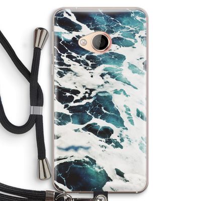Golven: HTC U Play Transparant Hoesje met koord