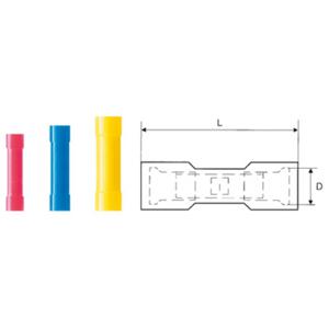 Weidmüller 9200490000 Stootverbinder 0.5 mm² 1.5 mm² Volledig geïsoleerd Rood 100 stuk(s)