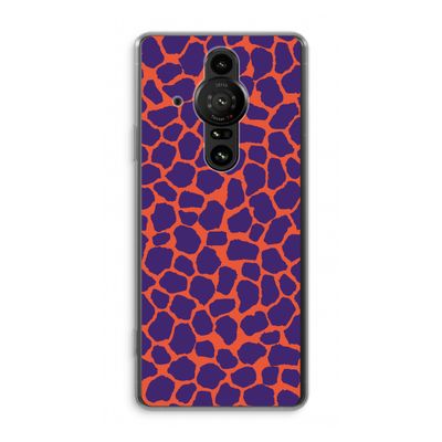 Purple Giraffe: Sony Xperia Pro-I Transparant Hoesje