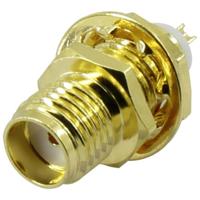 TRU COMPONENTS SMA-KHC-RG174 1372235 SMA-connector Bus, inbouw verticaal 50 Ω 1 stuk(s)