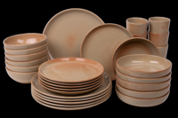 30 delige serviesset - 6 persoons - Maia - zandkleurig - Portugees stoneware