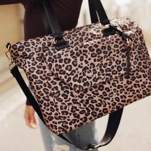 Laptoptas shopper dames 15.6 inch - panterprint - MŌSZ Denise