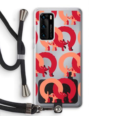 Dogs: Huawei P40 Transparant Hoesje met koord