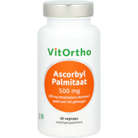 VitOrtho Ascorbyl palmitaat 500mg 60 Vegetarische capsules