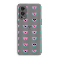 Smiley watermeloenprint: OnePlus Nord 2 5G Transparant Hoesje