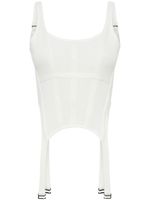 Dion Lee corset à design nervuré - Blanc - thumbnail