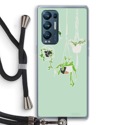 Hang In There: Oppo Find X3 Neo Transparant Hoesje met koord