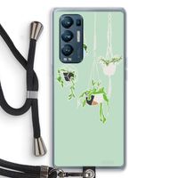 Hang In There: Oppo Find X3 Neo Transparant Hoesje met koord