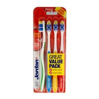 Jordan Tandenborstel totalclean medium 4 Stuks