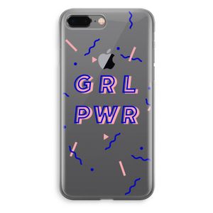 GRL PWR: iPhone 8 Plus Transparant Hoesje