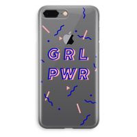 GRL PWR: iPhone 8 Plus Transparant Hoesje