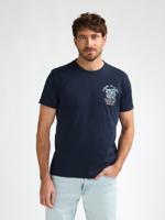 Petrol T-shirt Ss Classic Print M-1060-tsr625 Print T-shirts 5178 Navy Blue