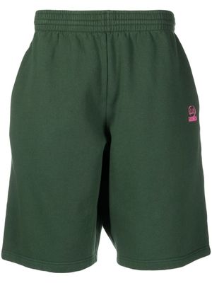 Martine Rose short de sport en coton à logo imprimé - Vert