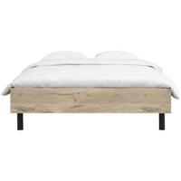 Leen Bakker - Bed Nova Comfort - Eikenkleur - 160x200 Cm - Spaanplaat - Bruin