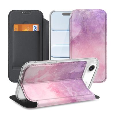 Book Cover Apple iPhone Air Pink Purple Paint