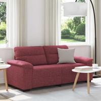 2-zitsbank wijnrood 140 cm stof