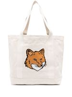 Maison Kitsuné sac cabas Chillax Fox en coton - Tons neutres - thumbnail